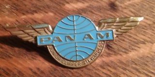 Pan Am Junior Clipper Stewardess Wings - Vintage Pan American Airlines Lapel Pin