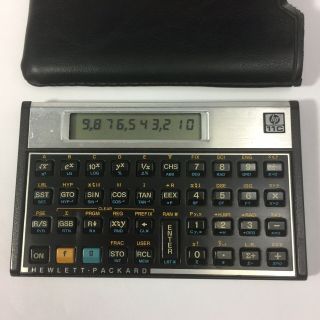 Vintage USA 80 ' s Hewlett - Packard HP 11C Programmable Calculator,  rare 2