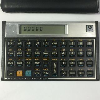 Vintage USA 80 ' s Hewlett - Packard HP 11C Programmable Calculator,  rare 4