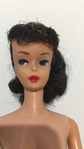 Vintage Brunette Ponytail Barbie Doll 5