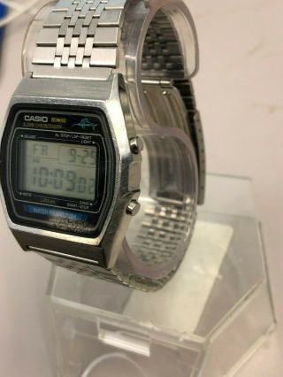 Vintage Casio Marlin W - 35 W35 Steel Digital LCD Watch 248 Module 2