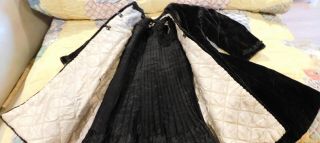 42 Antique Velvet Lined Jacket For Antique Bisque or Early Doll Etc 3