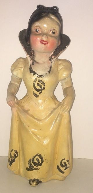 Vintage Snow White Chalkware Doll 14 " Height 1940 
