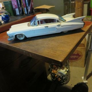 Vintage Bandai Tin Friction Car Cadillac