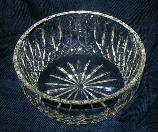 Vintage Waterford Crystal 8 " Round Salad/centerpiece Bowl Lismore Ireland