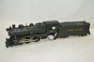 Ho Scale Vintage Bowser Long Island Rr Ny 2 - 4 - 0 Steam Locomotive W/ Tender
