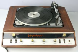 Vintage Harmon Kardon Sc7 Component Audio Center W/dual 1015 Turntable