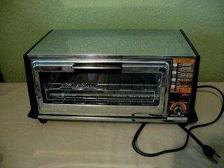 Vintage Ge General Electric King Size Toast - R - Oven A23127 Chrome Toaster