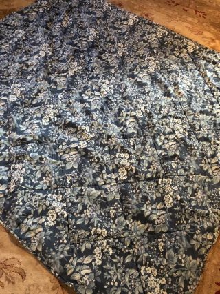 Laura Ashley Vintage Kingsberry Full Comforter,  Blue Floral,  Bramble