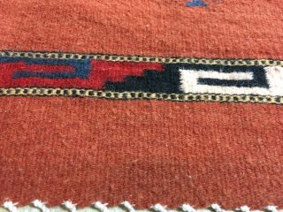 VTG Collectable Handmade Wool Mexican Zapotec ARROW Rug/ Wall Hanging 28”X57” 4