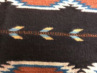 VTG Collectable Handmade Wool Mexican Zapotec ARROW Rug/ Wall Hanging 28”X57” 5