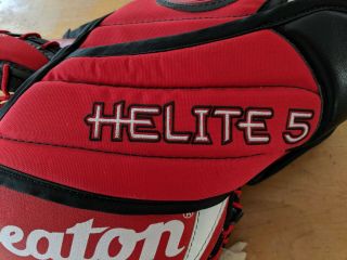 Vintage Heaton Helite 5 Medium 6700 Model Goalie Glove Trapper 3