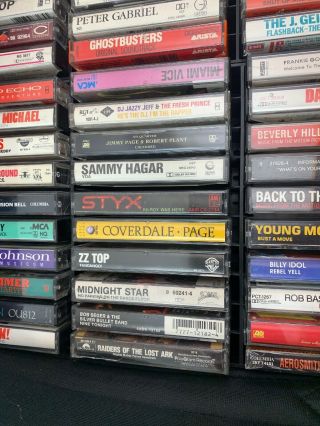Case Logic 120 Cassette Tape Holder With 59 Cassette Tapes Storage Vintage Old 7