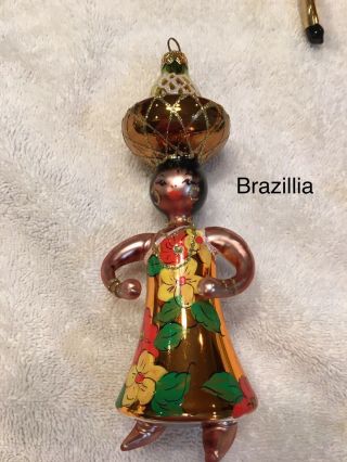 Vintage Christopher Radko Christmas Ornament - Brazillia