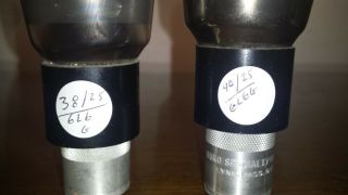 2 vntg 6L6G smoked glass RCA 50 ' s tube pair & Hi - Fi 6L6 tube Radiotron TV - 7 6