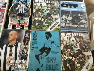 NEWCASTLE UNITED vintage PROGRAMMEs 1970s 1990s.  59x football magazines 2