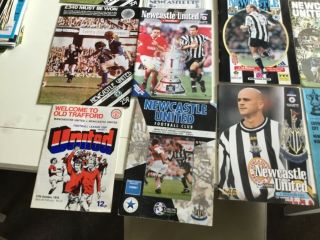 NEWCASTLE UNITED vintage PROGRAMMEs 1970s 1990s.  59x football magazines 5
