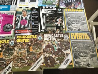 NEWCASTLE UNITED vintage PROGRAMMEs 1970s 1990s.  59x football magazines 7
