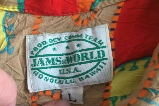 Jams World RARE Product Development Comm Team Edition L Vintage Hawaiian India 6