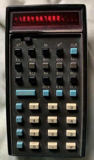 Vintage Hewlett Packard Hp 35 Handheld Scientific Led Calculator
