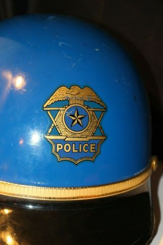Vintage Police Motorcycle Half Helmet w/Visor BELL Toptex Medium - harley indian 2