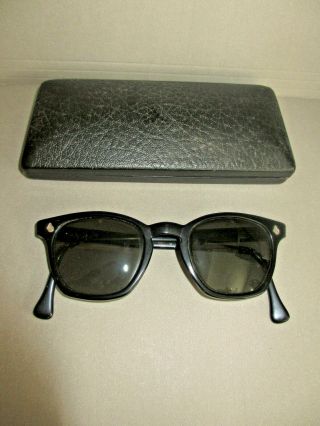 American Optics Ao Vintage Black Flexi - Fit 6.  25l Glasses Gs