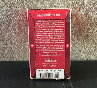 Very Rare OOP 1997 Diamond Tarot AGM vintage tarot cards Rider - Waite 78 Cards 3
