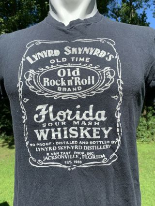 Rare Vintage Lynyrd Skynyrd Florida Sour Mash Whiskey 1977 Tour Band Shirt Large