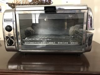 Vintage Chrome Sears Kenmore Automatic Rotisserie Oven Broiler Grill