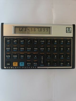 Hp 11c Vintage Scientific Calculator,  With Case,  Great