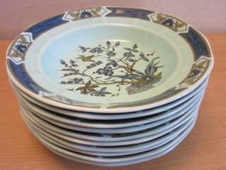 10 Vintage Adams Calyx Ware " Ming Toi " 7.  75 " Porcelain Salad Soup Bowls