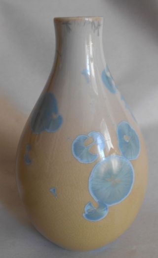 Vintage 1983 Linda Brendler Crystalline Pottery Bud Small Vase