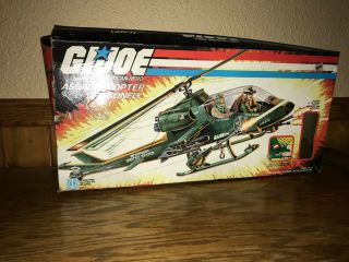 Empty Box Only To Vintage Hasbro G.  I.  Joe 1983 Dragonfly Hx - 1 Assault Copter