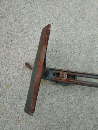 Vintage Sears Dunlap tool rest Wood Lathe 1030602 vintage lathe tool stock 2