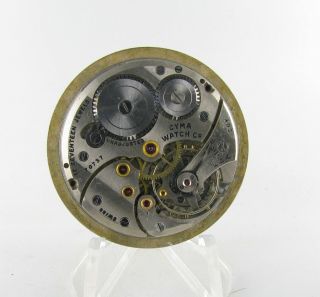 33.  16mm 7j - Cyma - Tavannes Pocket Watch Movement - Parts Or Restore - Ticks Ref 577