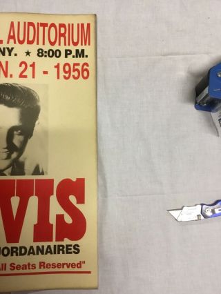 Vintage Elvis Presley Concert Poster 1956 Buffalo NY Jordanaires On Cardboard 8