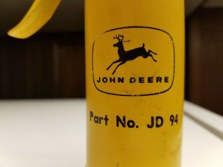 Vintage John Deere JD94 Yellow Eagle Pump Oil Can (4 Leg Deer) Industrial 2
