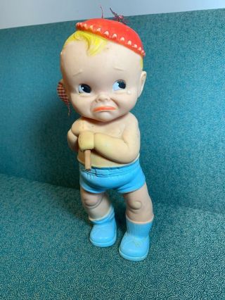 Rare Alan Jay Crying Runaway Squeak Doll Vintage 50 