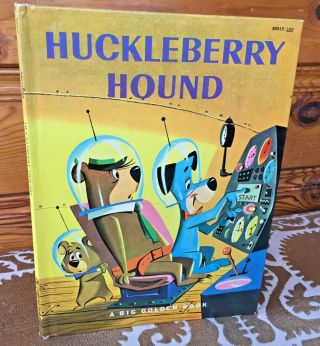 Rare Vintage Huckleberry Hound 1960 By Carl Memling Golden Book 1st Edition