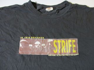 Strife In This Defiance Vintage 1997 Blue Grape T - Shirt - Large Rare In My Rage.