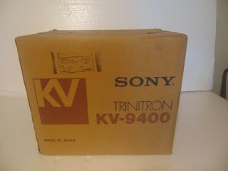 Vintage Sony Trinitron Color Tv Receiver Model Kv - 9400
