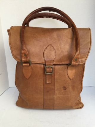 Vintage Tumi Leather Multi - Purpose Bag With Strong Leather Handles One Size Bag