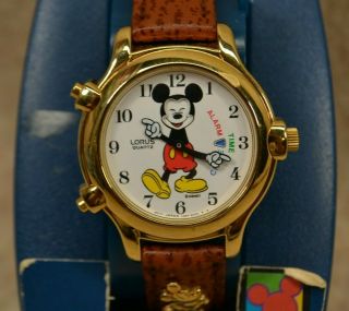 Vintage Collectible Lorus Mickey Mouse Melody Watch with Alarm/Chime V69F - 6000 2