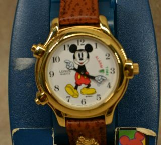 Vintage Collectible Lorus Mickey Mouse Melody Watch with Alarm/Chime V69F - 6000 3