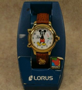 Vintage Collectible Lorus Mickey Mouse Melody Watch with Alarm/Chime V69F - 6000 5