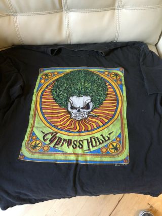1993 Cypress Hill Black Sunday Hip Hop Vtg 90s Rap T - Shirt Weed Marijuana L/xl