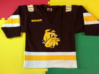 Vintage Umd Minnesota Duluth Bulldogs K1 Hockey Jersey Youth Size Large Made Usa