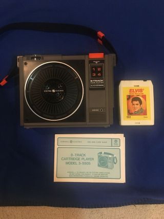 Vintage General Electric 8 - Track Cartridge Player 3 - 5505