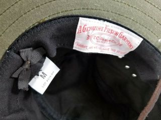 Vintage CC Filson Tin Cloth Packer Hat Sz L Waxed Cotton Canvas USA Made Fishing 4