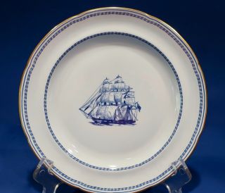 SPODE TRADE WINDS BLUE CHINA CLASSIC VINTAGE ENGLAND 4 PIECE PLACE SETTING 7